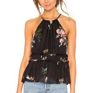 100% SILK Joie Shawnette Floral Strappy Summer Top